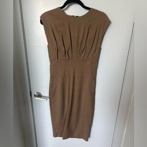 NWT Banana Republic Camel Wool Sheath Dress